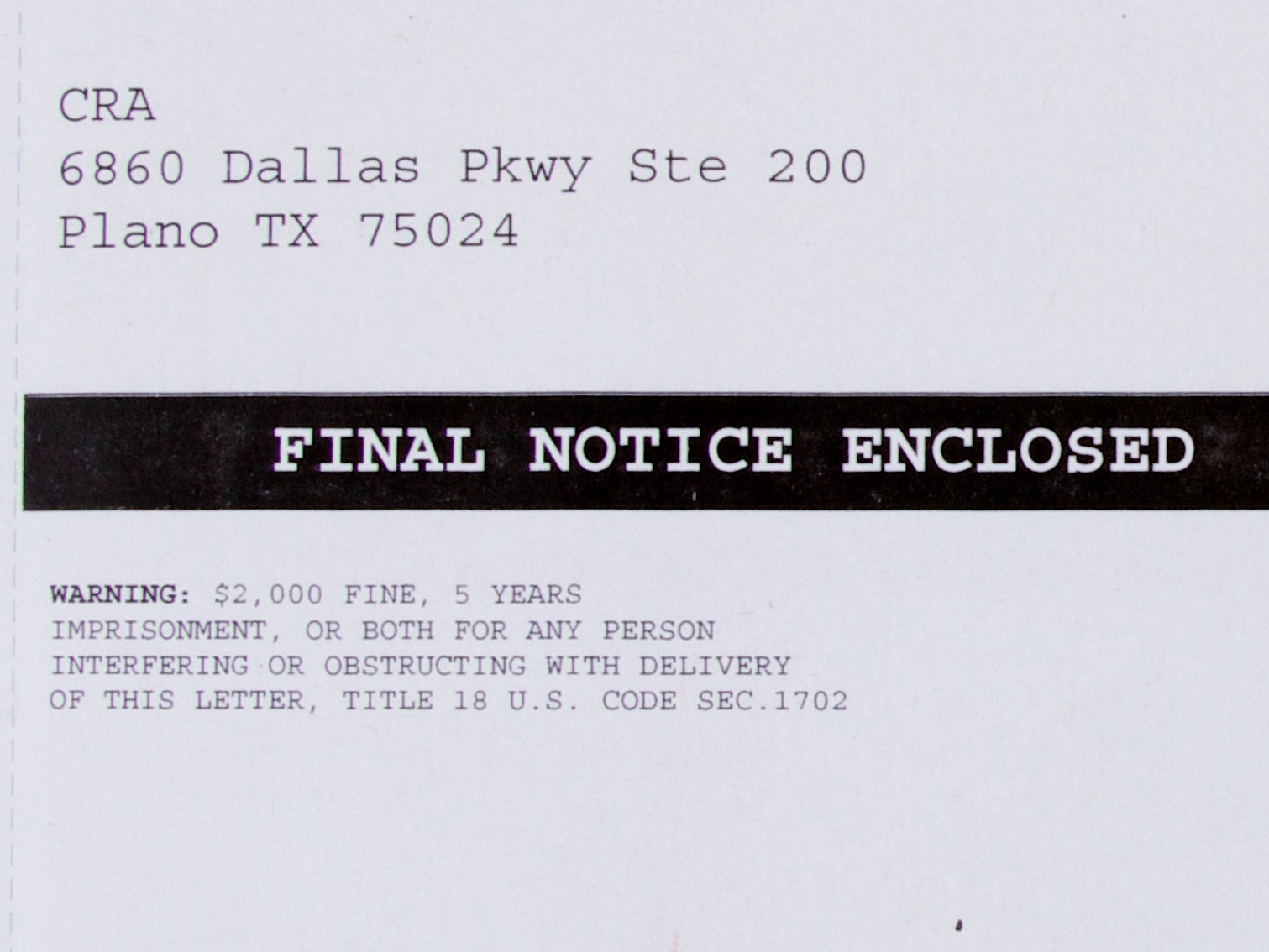 Important Envelopes 4a