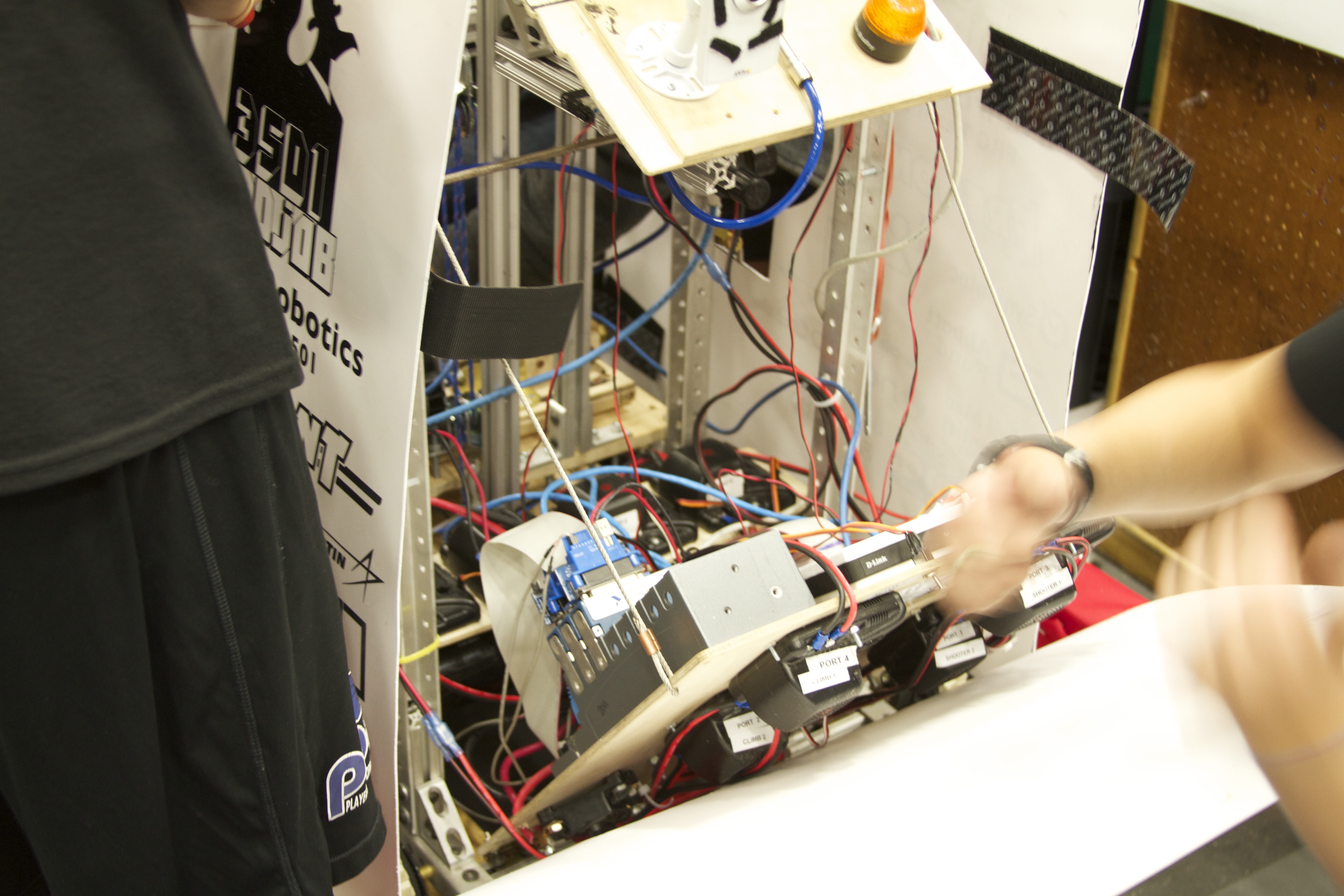 control board folded out