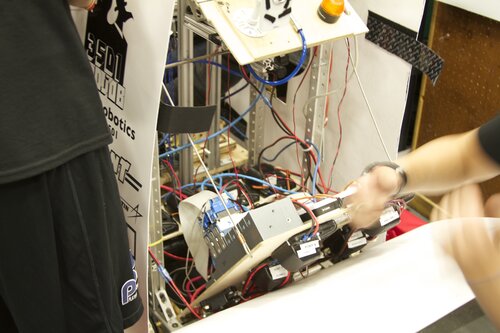 control board folded out