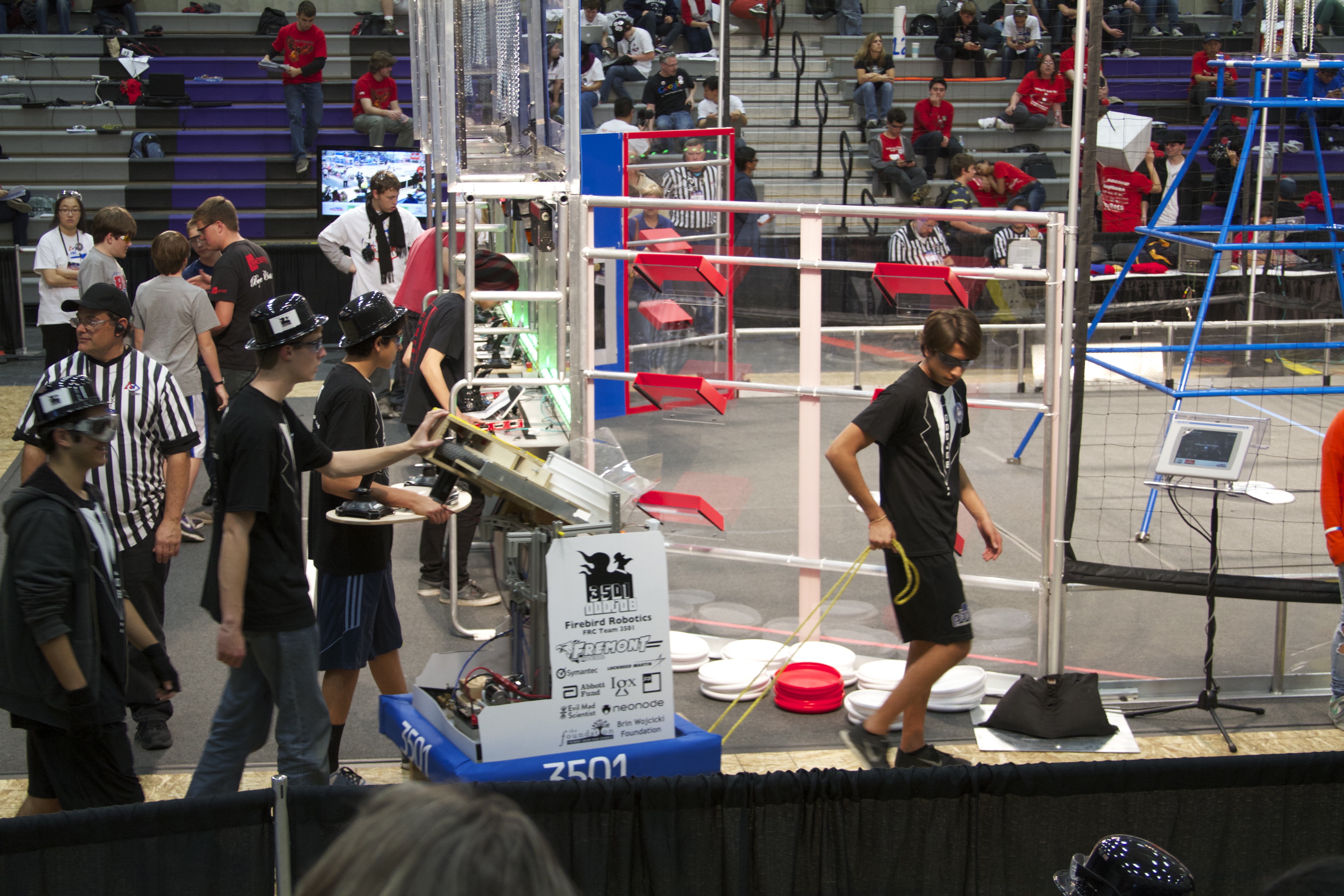 Heading to the field