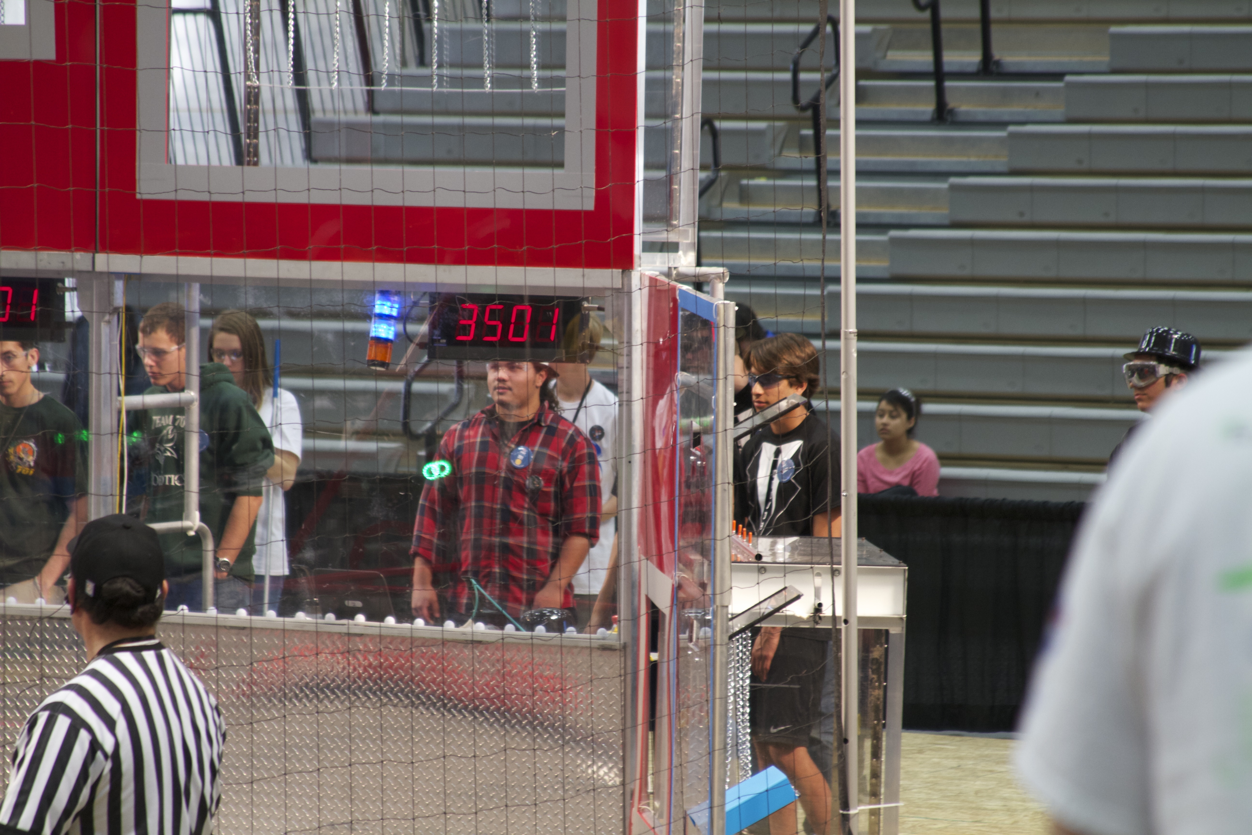 waiting at the driver station with 701