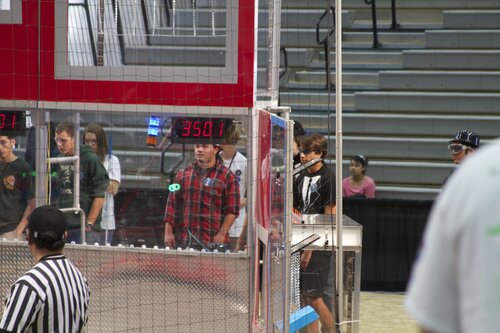 waiting at the driver station with 701