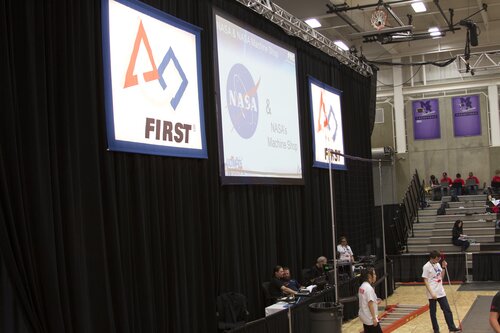 NASA Sponsor slide on the screen