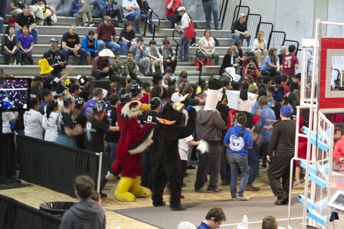 mascot dance party
