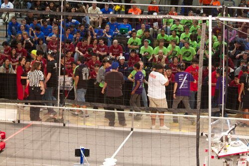 Shaking hands before finals