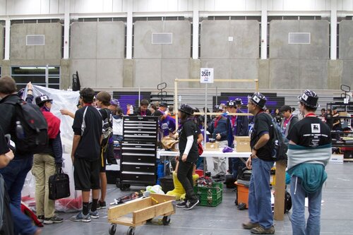 packing up and breaking down the pits