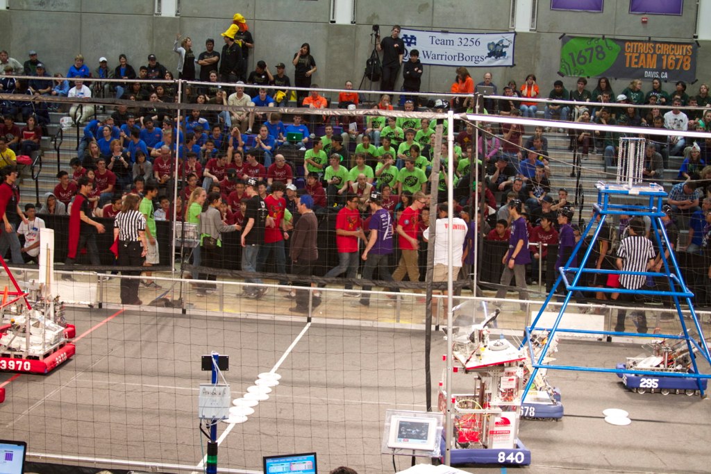 Shaking hands before finals