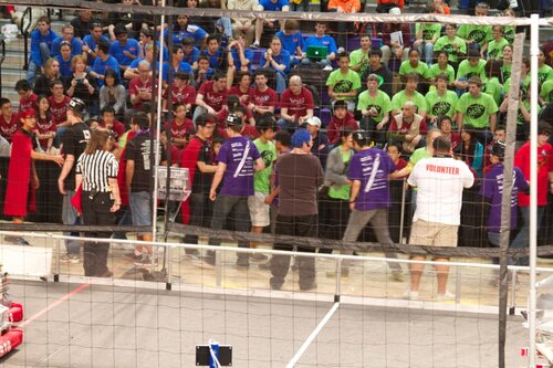 Shaking hands before finals