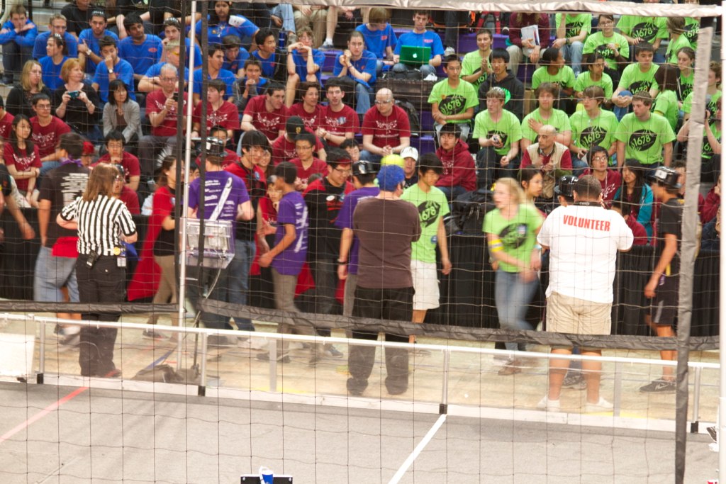 Shaking hands before finals