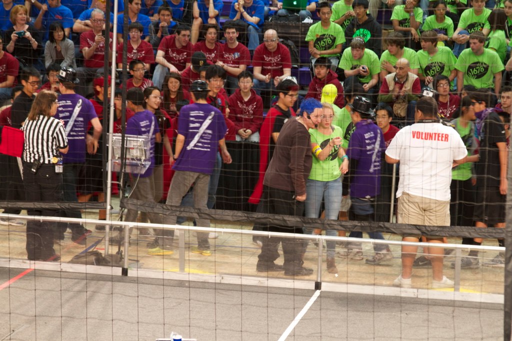 Shaking hands before finals