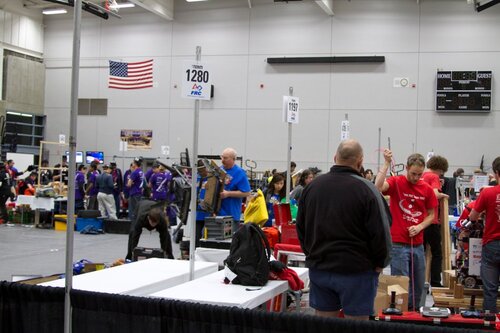 packing up and breaking down the pits