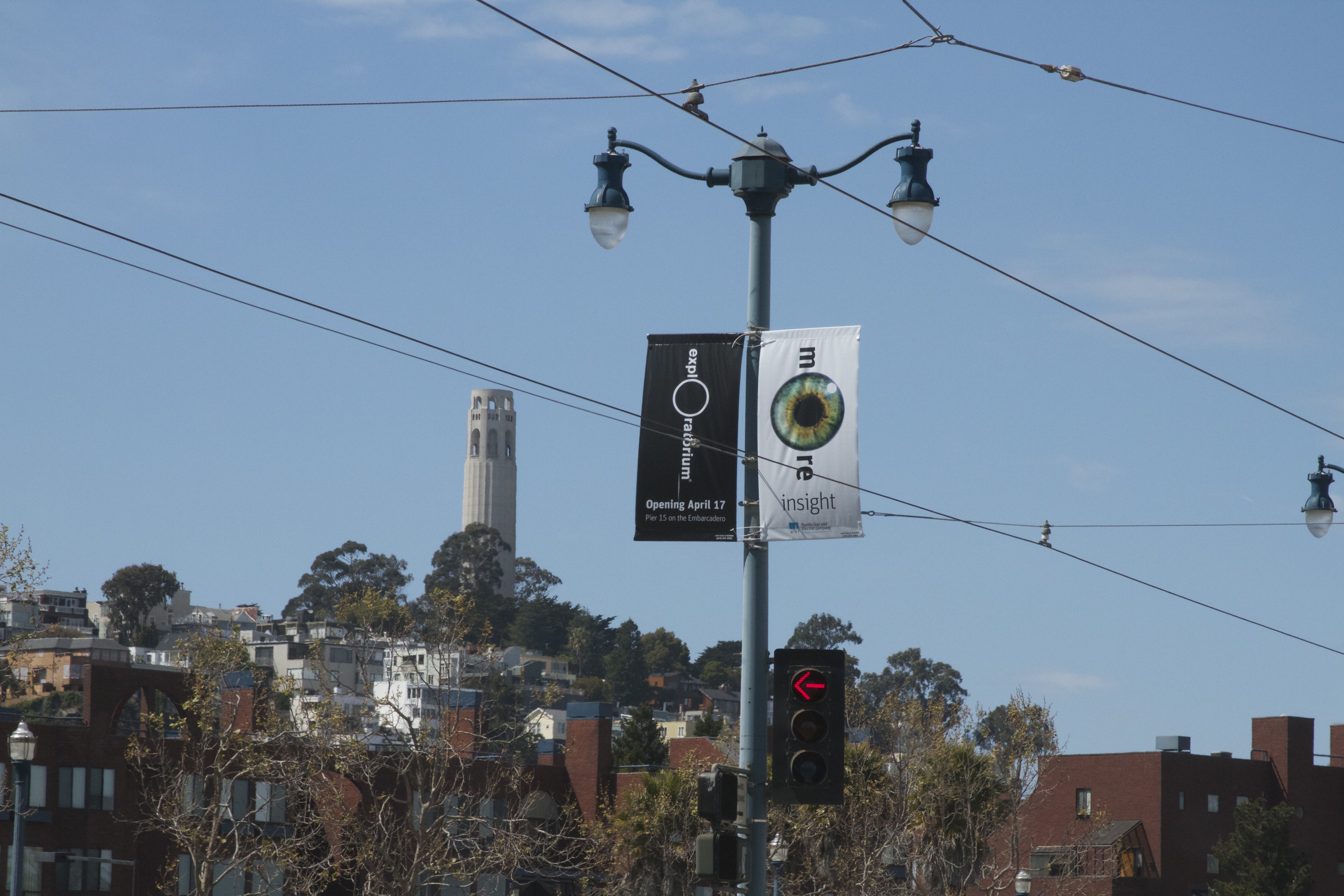 Exploratorium Banners with Coit Tower