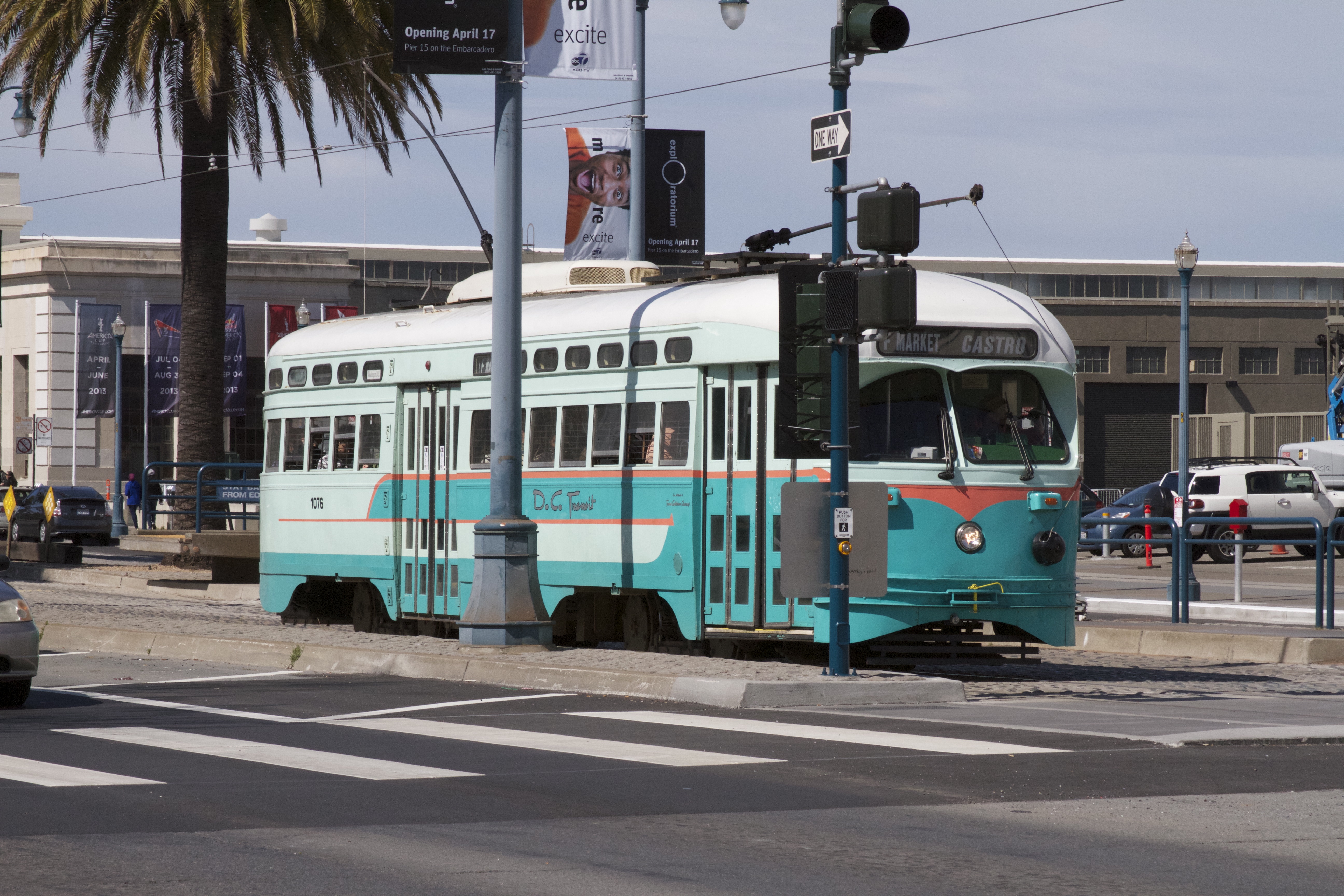 Vintage Street car on the Embarcadero