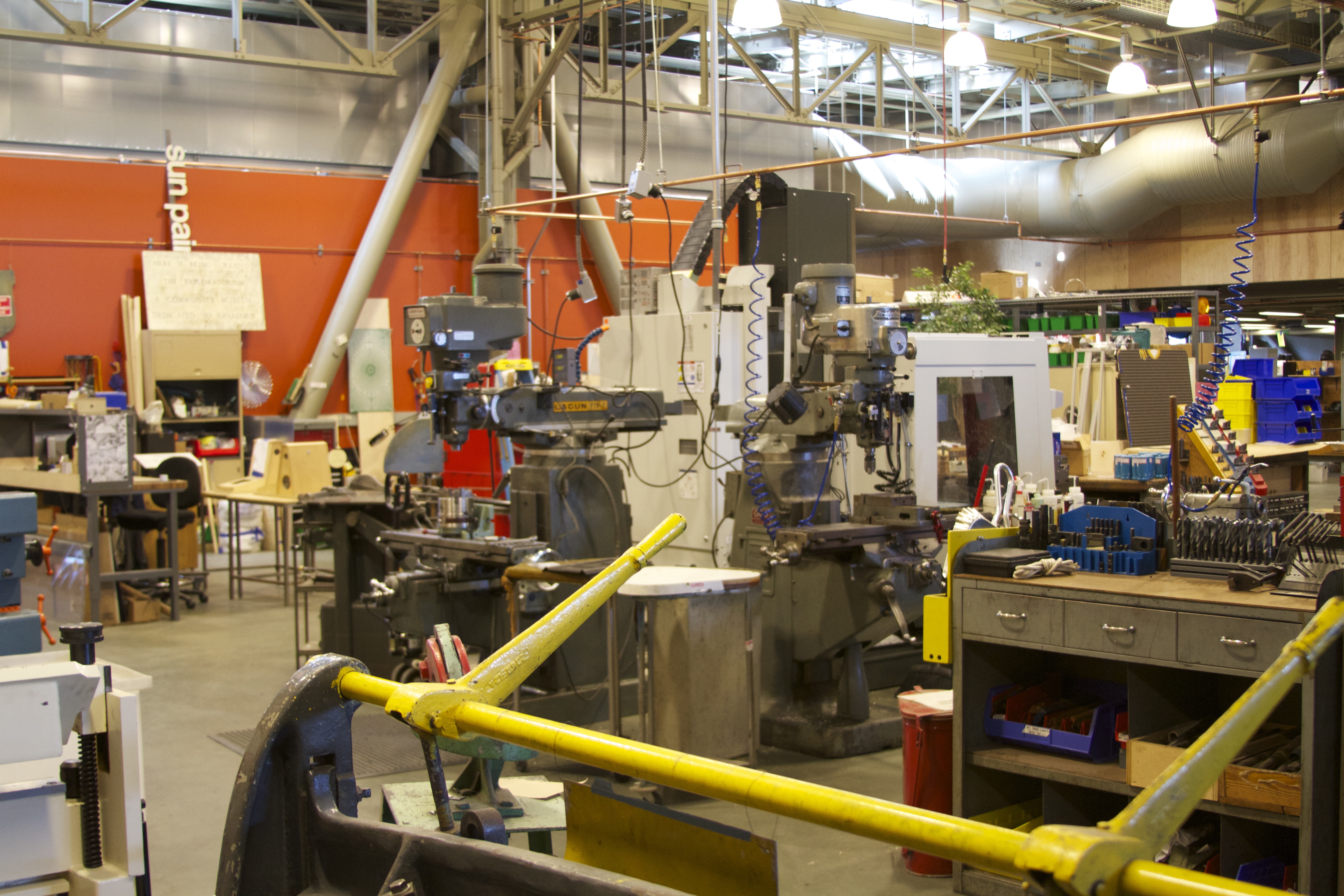 The workshop at the Exploratorium