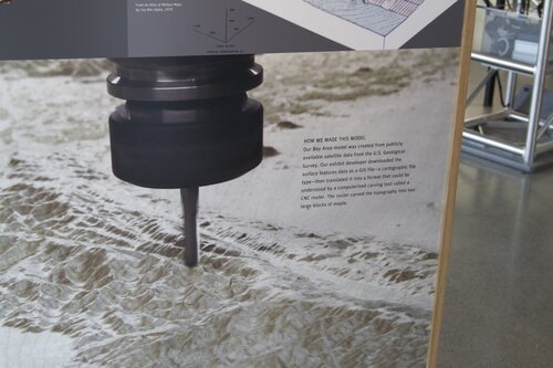 Photo from making the carved map