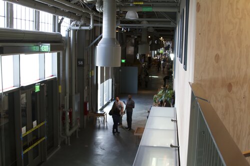 Beautiful light in the long hall