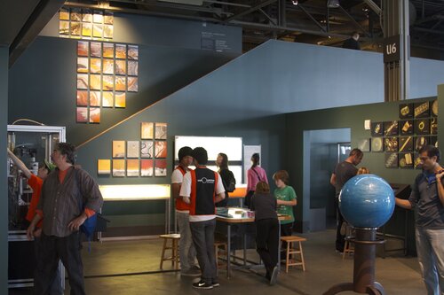 Saltwater exhibits and photographs