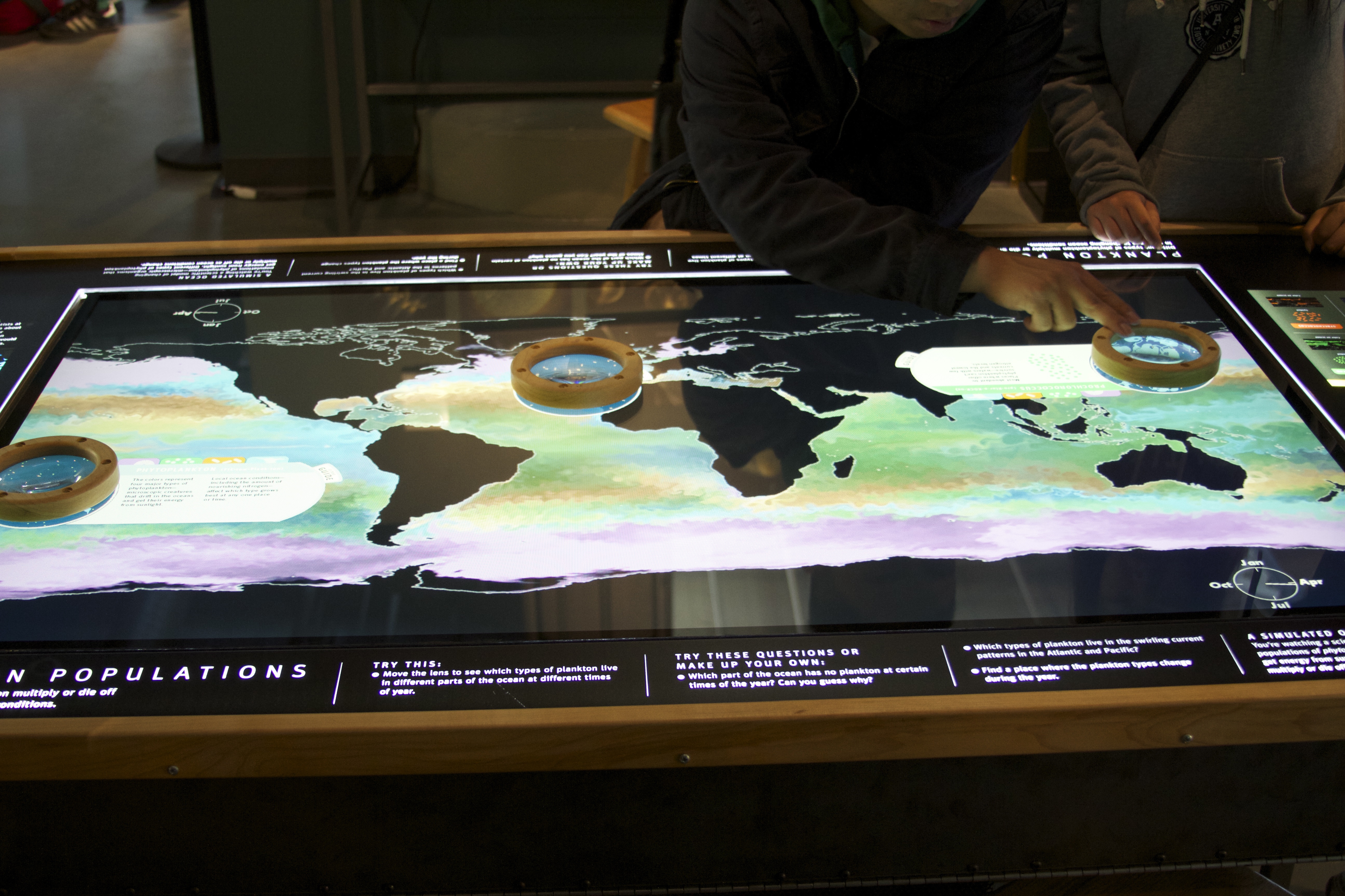 Interactive ocean map