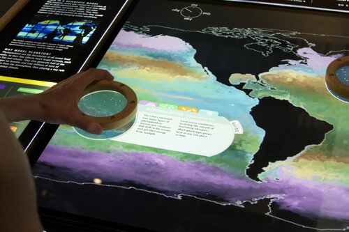Interactive ocean map