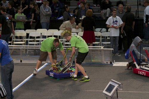 Loading on the field