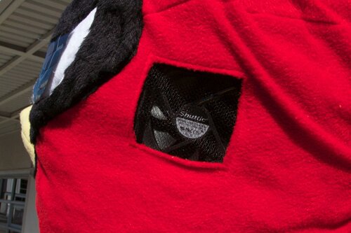 Closeup of ventilation fan