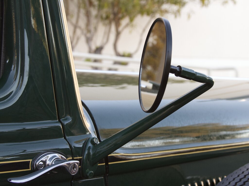 Side mirror mount showing standoff