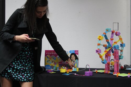 Alice Brooks demoing Roominate