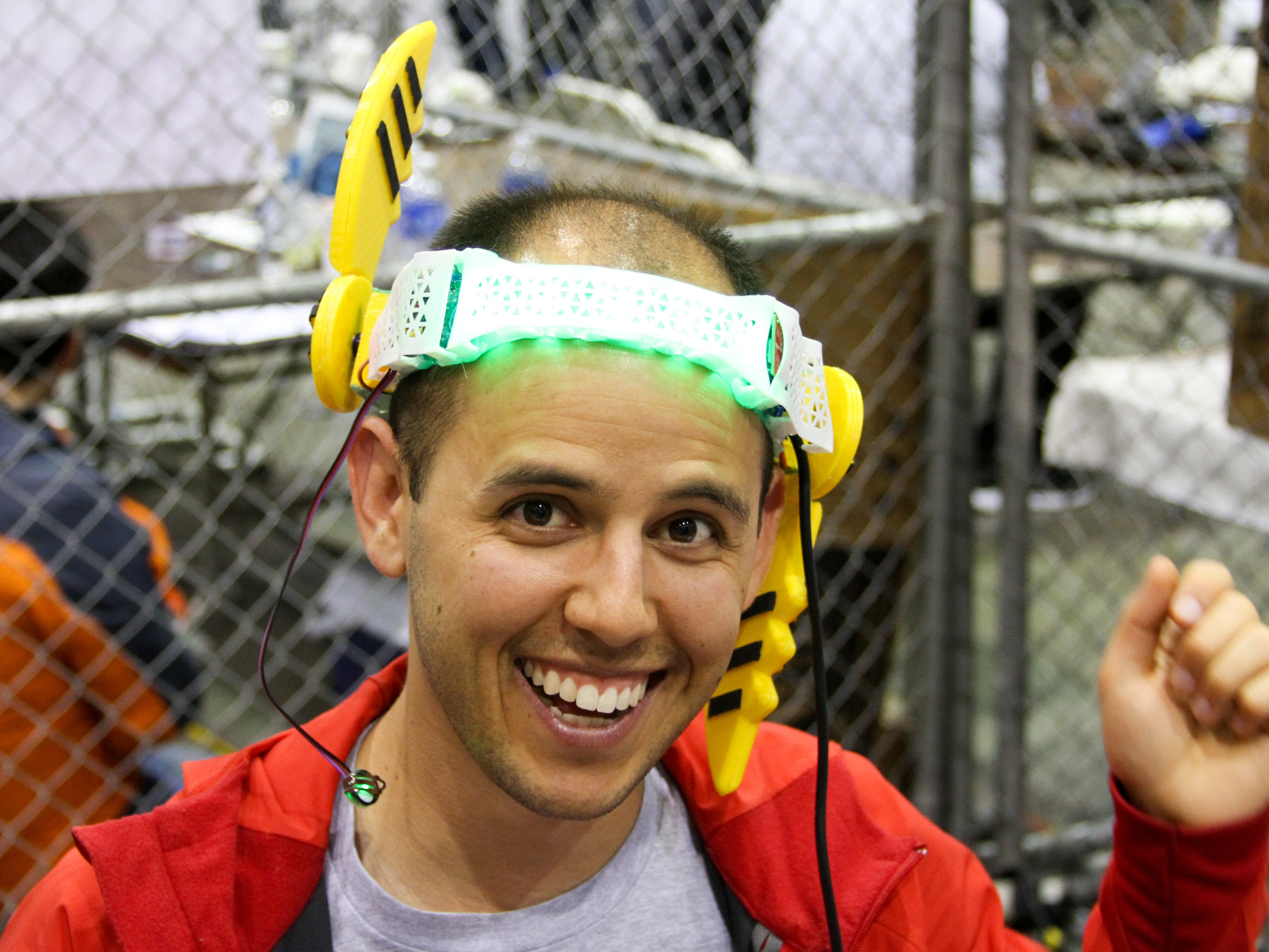 Alvaro with RobotGrrl's pika-ears