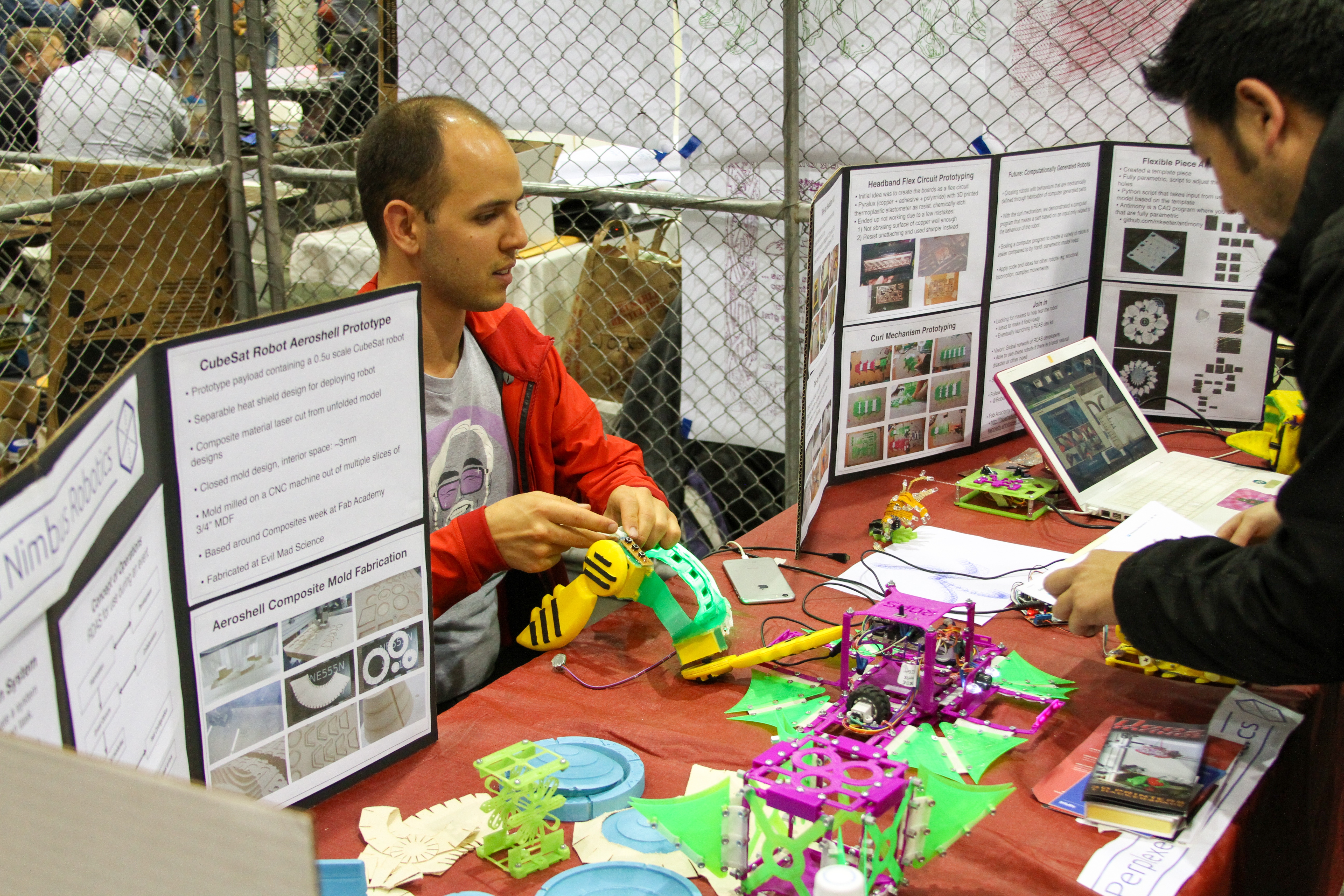 Alvaro at RobotGrrl's table