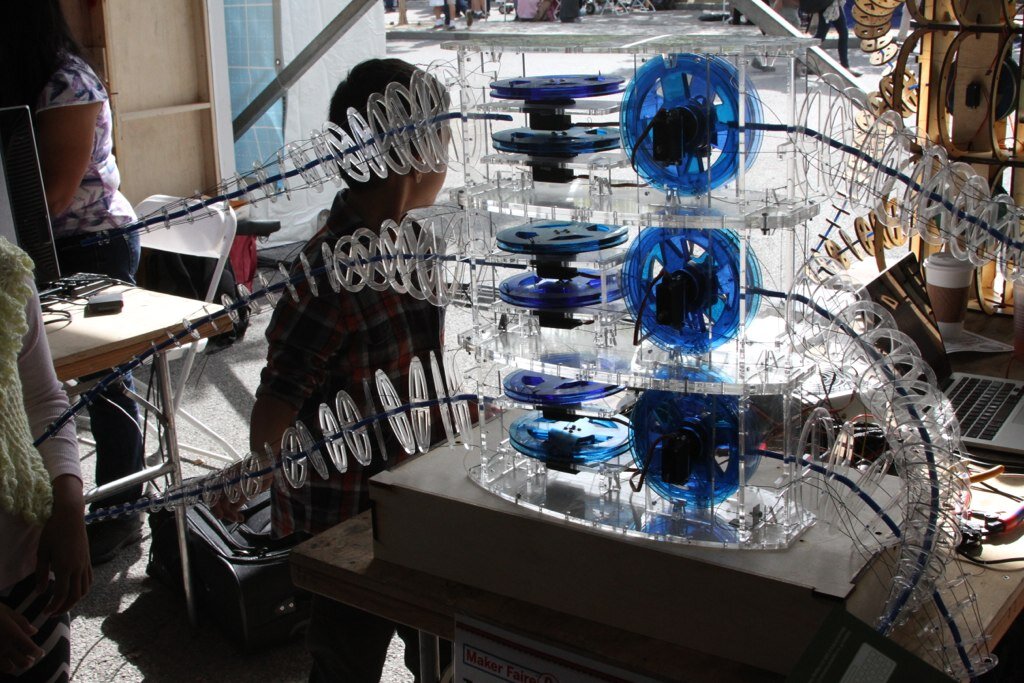 Flexible interactive animated arms