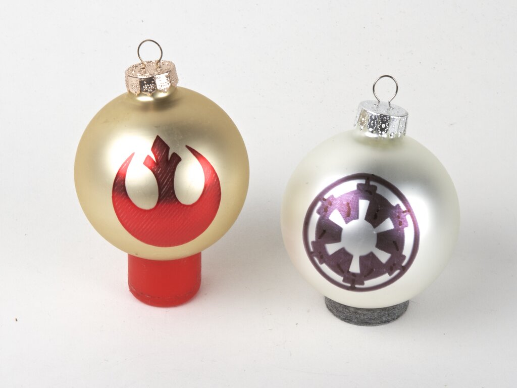 Imperial crest & Rebel Alliance Ornaments