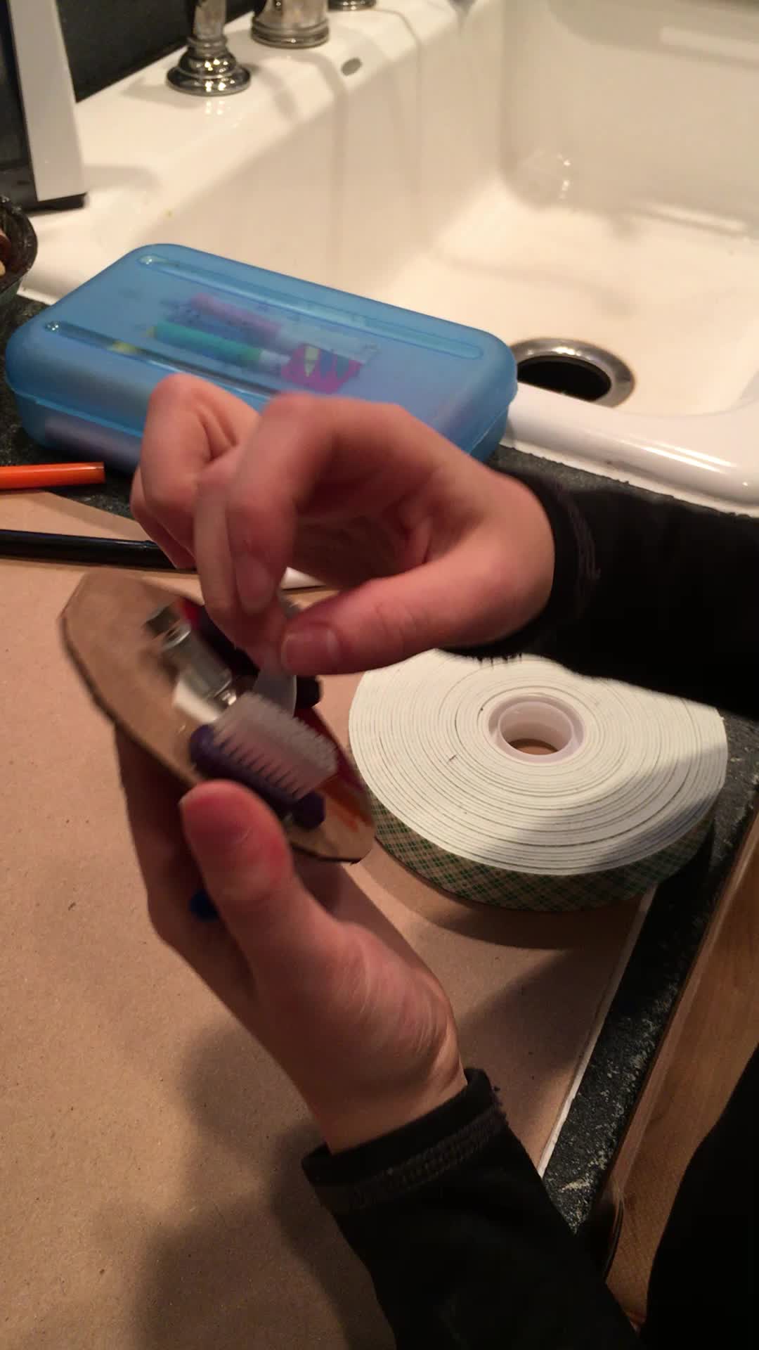 Kate K.'s Bristlebot bug (Courtesy of Jessica K.)